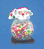 Dollhouse Miniature Santa Candy Jar